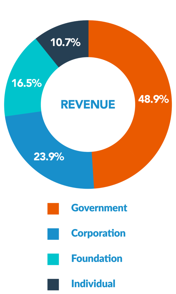 pichart showing total revenue