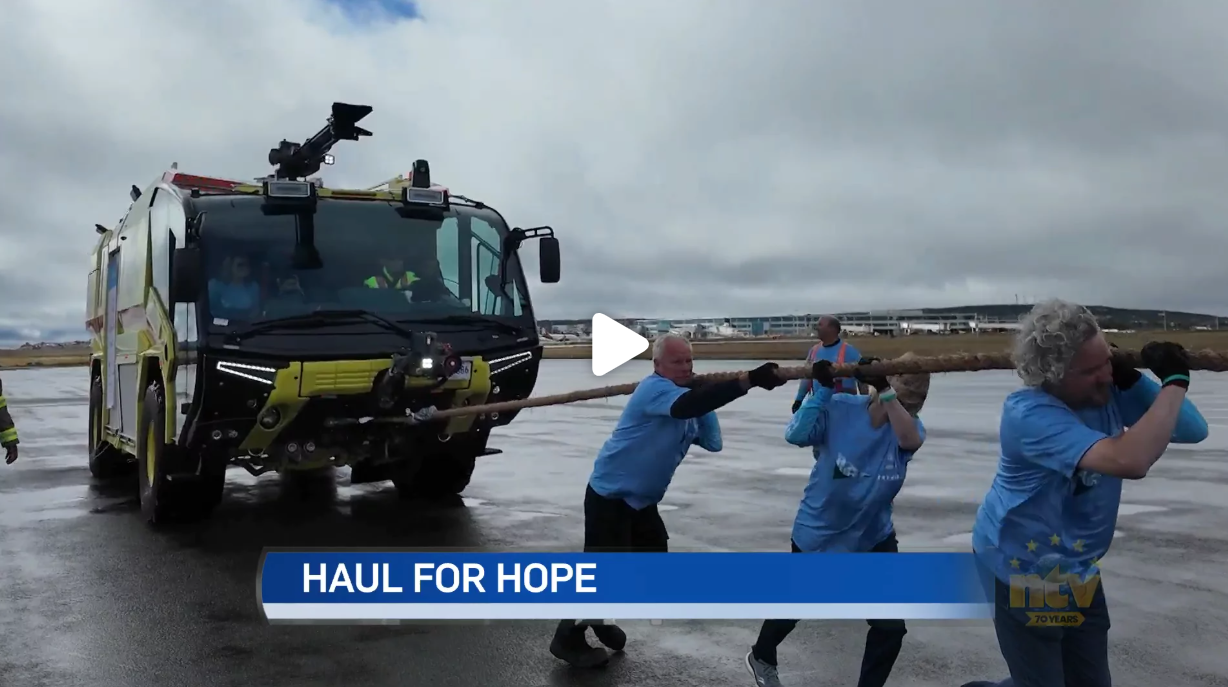 NTV: Pulling a 67,000-pound fire truck in ‘Haul for Hope’