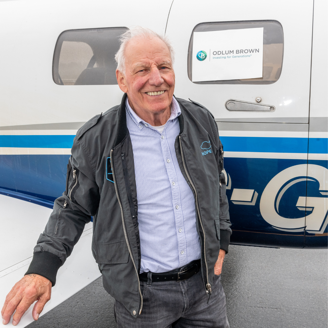Honouring a Legacy of Giving Back: Odlum Brown Supports Give Hope Wings in Memory of Floyd Hill, Former Odlum Brown Team Member and Hope Air Volunteer Pilot